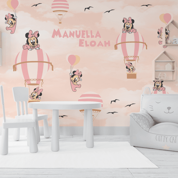 Papel de Parede Menina Sonhos da Minnie