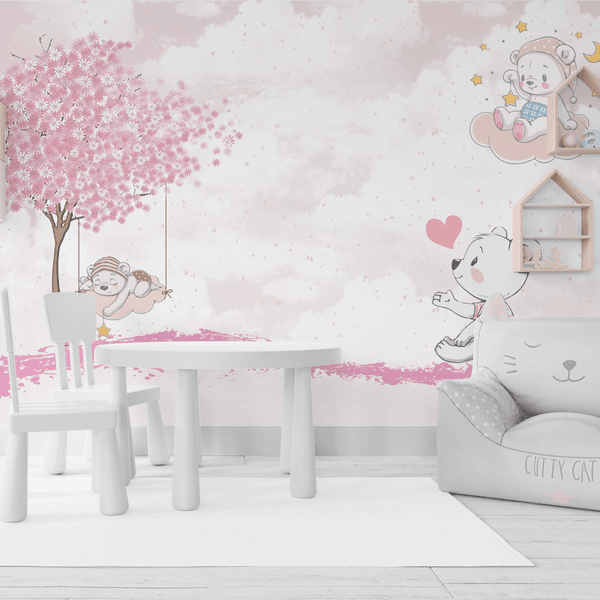 Papel de Parede Menina Rosa dos Sonhos