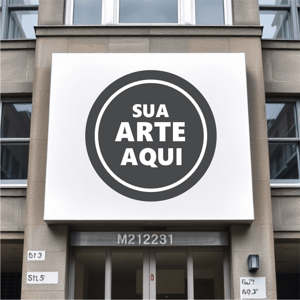 Placa de ACM personalizada com sua arte