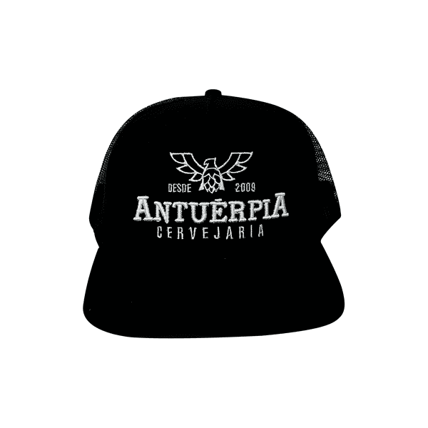 Boné Antuérpia Trucker Preto Camurça