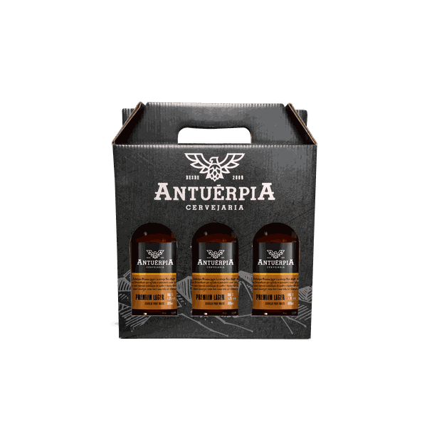 Kit Antuérpia - Premium Lager 600ml (3 unidades)