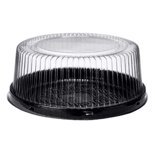 Embalagem Plástica para Bolos e Tortas G 32 MM Preto- 100 unidades