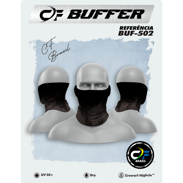 BUFFER C.F BRASIL ESTAMPADO CAMUFLADO CINZA