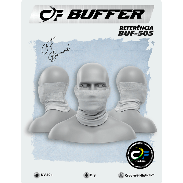 BUFFER C.F BRASIL ESTAMPADO PATRIOT LIGHT BRANCO