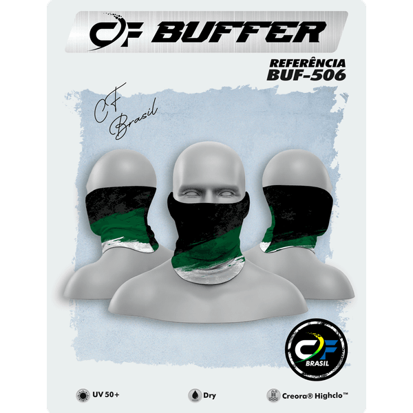 BUFFER C.F BRASIL ESTAMPADO ONDA VERDE