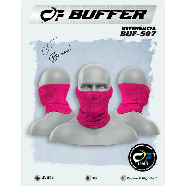 BUFFER C.F BRASIL ESTAMPADO ROSA SHOCK FEMININO