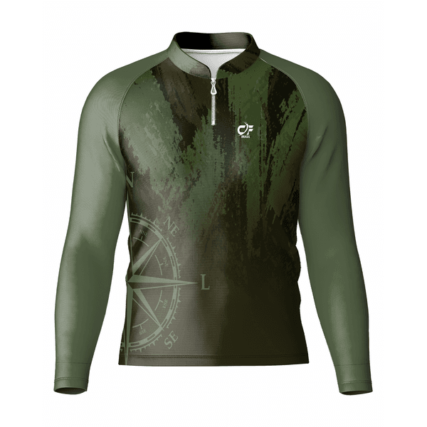 CAMISA DE PESCA LINHA EXTREME PRÓ CAMUFLADO VERDE UNISSEX TRADICIONAL