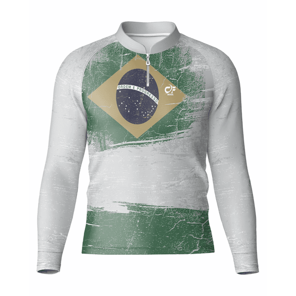 CAMISA DE PESCA LINHA EXTREME PRÓ PATRIOT LIGHT BRANCA UNISSEX TRADICIONAL