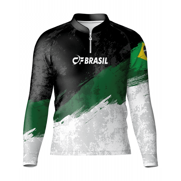 CAMISA DE PESCA LINHA EXTREME PRÓ ONDA VERDE UNISSEX TRADICIONAL