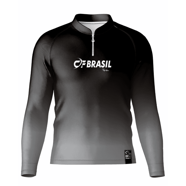 CAMISA DE PESCA C.F BRASIL LINHA EXTREME PAPAN CINZA