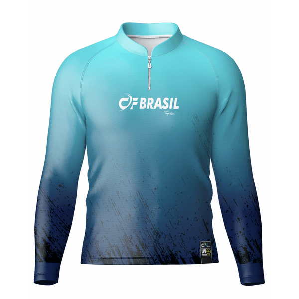 CAMISA DE PESCA C.F BRASIL LINHA EXTREME PAPAN TURQUESA