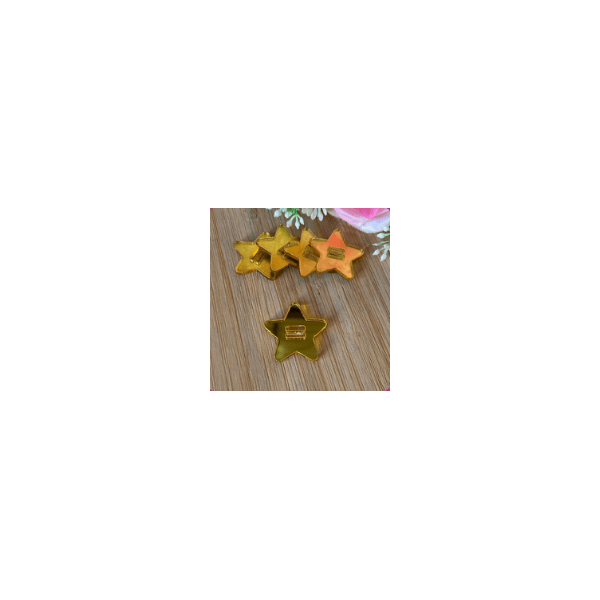 Passador estrela 5 unidades 2,5cm