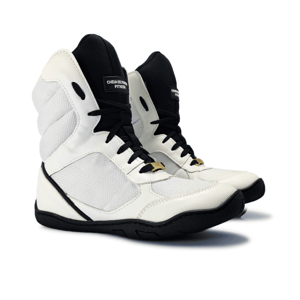 Bota de Treino Cheia de Marra Leg Press Branco e P... - CHEIA DE MARRA 