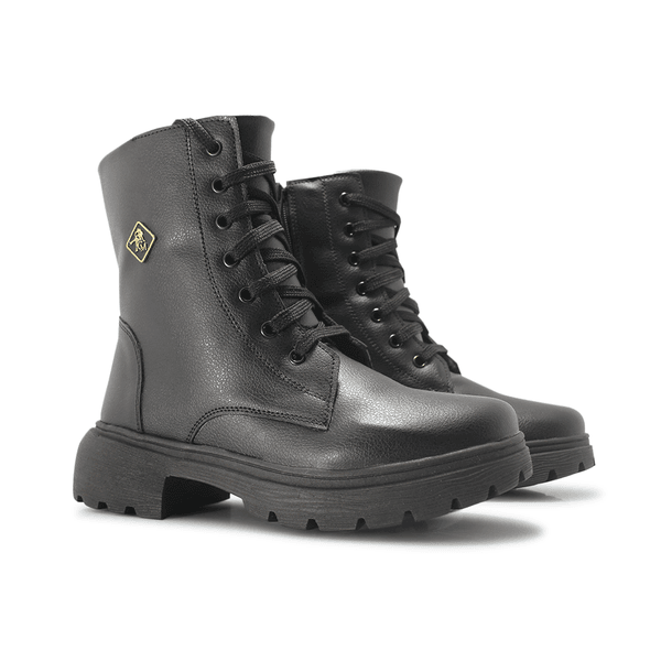 Bota Coturno Preto - CHEIA DE MARRA 
