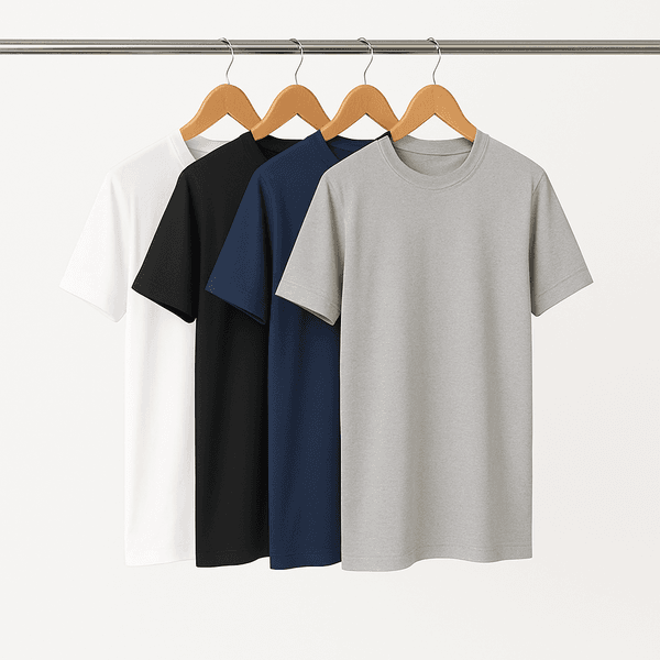 Kit 4 Camisetas Básicas Masculina - Cores