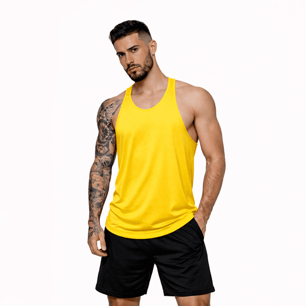 Regata Masculina Tradicional Academia Amarela