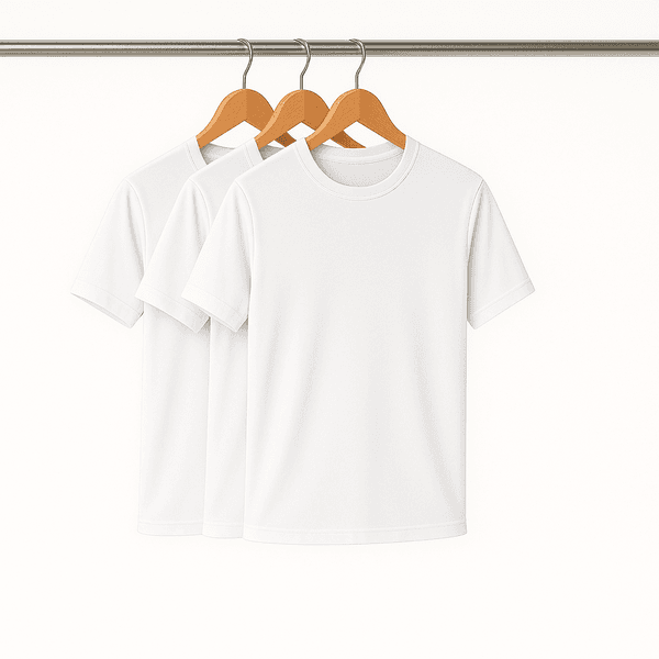 Kit 3 Camisetas Dry Fit Masculina Branca