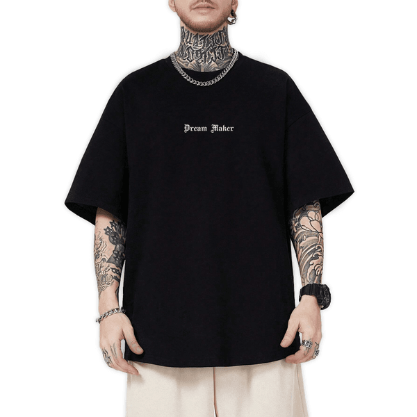 Camiseta Oversized Masculina Dream Maker Preto