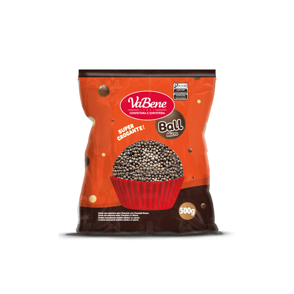 CEREAL MICRO COBERTO C/CHOC AO LEITE 500G VABENE - 396660 - CHOKDOCE