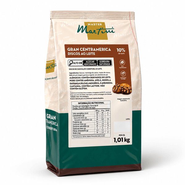GRAN CENTRAMERICA DISCOS AO LEITE 1,01KG - 800358 - CHOKDOCE