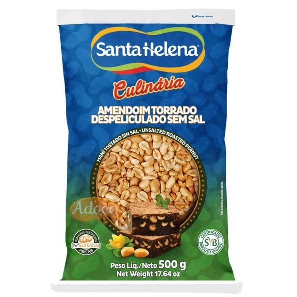 AMENDOIM DESPELICULADO S/SAL 500G SANTA HELENA - 85281 - CHOKDOCE
