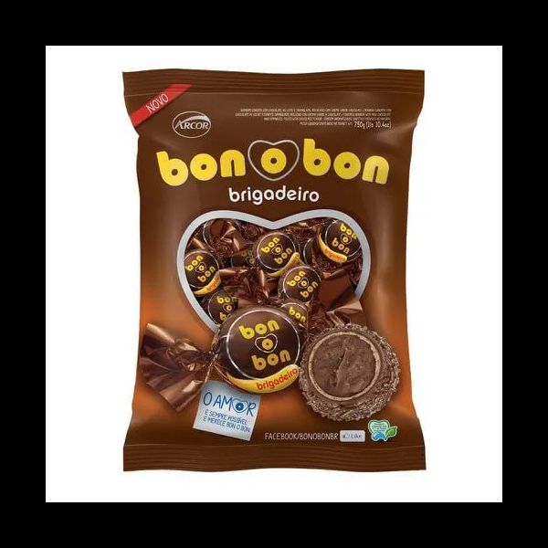 BOMBOM DE BRIGADEIRO BON O BON 750G ARCOR - 78849 - CHOKDOCE