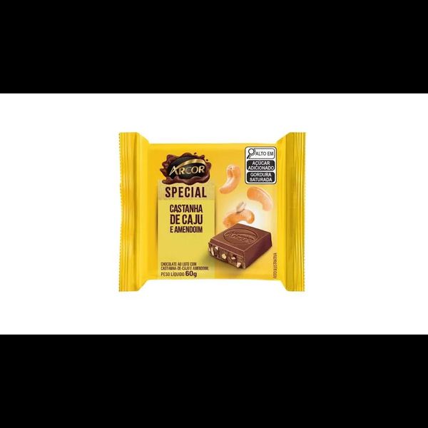 CHOC SPECIAL 60G AO LEITE CASTANHA DE CAJU ARCOR - 666992 - CHOKDOCE
