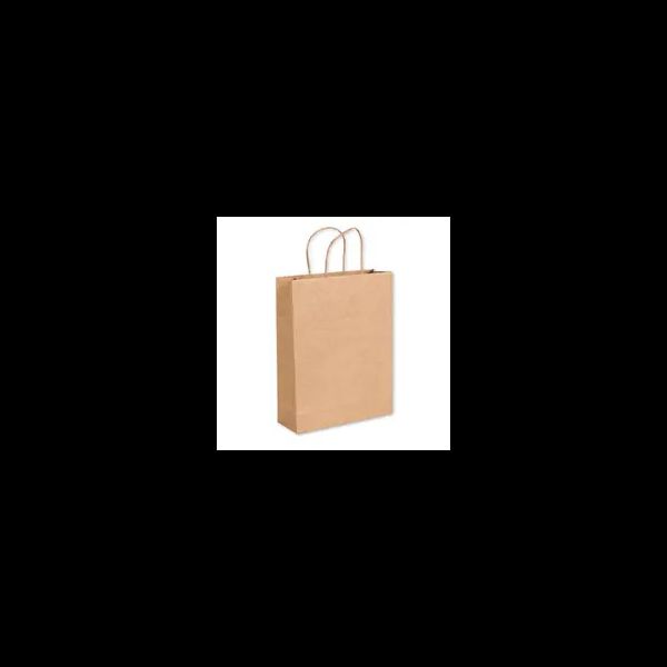 SACOLA PAPEL G 32X26.5X13CM KRAFT PARDO CROMUS - 197434 - CHOKDOCE