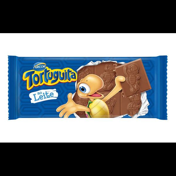 CHOC TABLETE TORTUGUITA MAIS LEITE 80G ARCOR - 652285 - CHOKDOCE