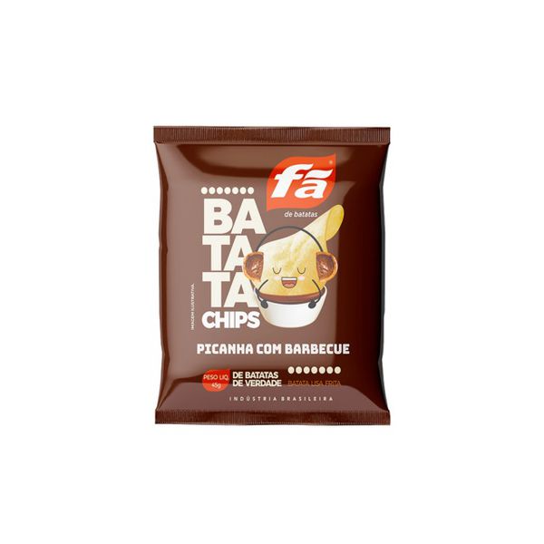 BATATA CHIPS FA PICANHA COM BARBECUE 45G JUNCO - 688598 - CHOKDOCE