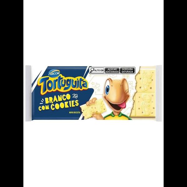 CHOC TAB TORTUGUITA BRANCO COOKIES 80G ARCOR - 274012 - CHOKDOCE