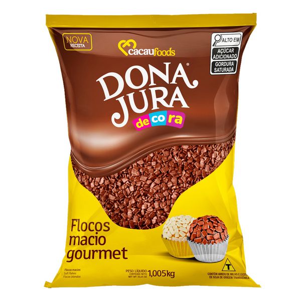 FLOCOS MACIOS SABOR CHOCOLATE 1.005KG CACAU FOODS - 599160 - CHOKDOCE
