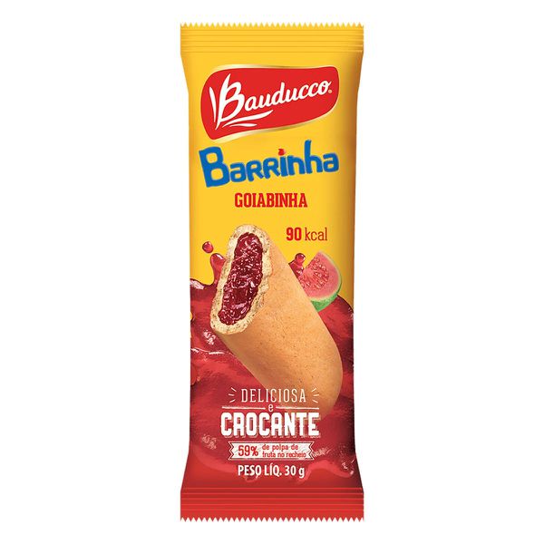 BISCOITO RECHEADO GOIABINHA 30G BAUDUCCO - 76296 - CHOKDOCE