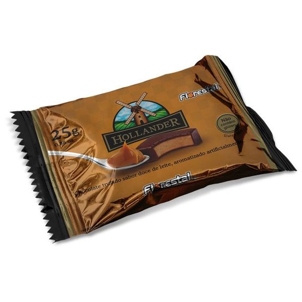 CHOCOLATE HOLLANDER TRUFADO DOCE DE LEITE 25G FLORESTAL - 695824 - CHOKDOCE