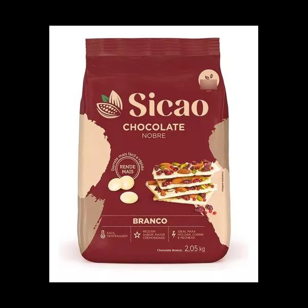 CHOC BRANCO FACIL DERRETIMENTO 2.05KG SICAO - 298018 - CHOKDOCE