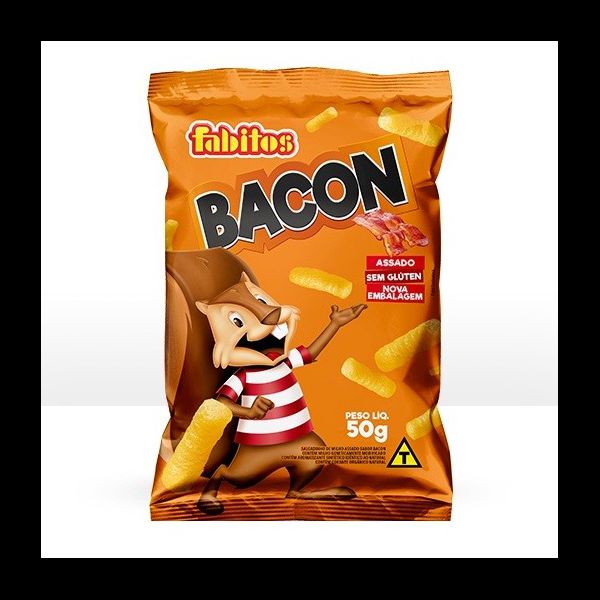 SALGADINHO BACON 50G FABITOS - 717748 - CHOKDOCE