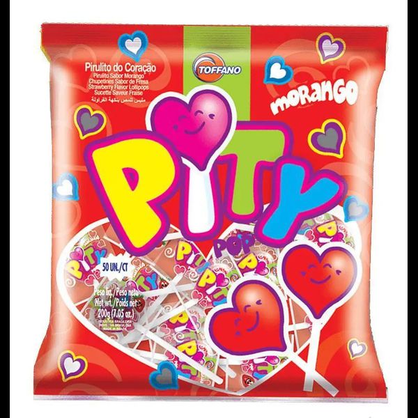 PIRULITO PITY POP MORANGO 200G TOFFANO - 587129 - CHOKDOCE
