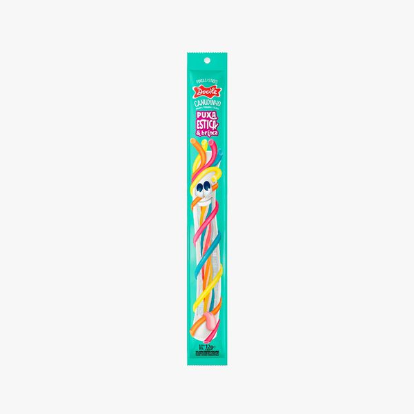CANUDINHO TWIST COLORIDO MORANGO PUXA ESTICA 12G DOCILE - 580670 - CHOKDOCE