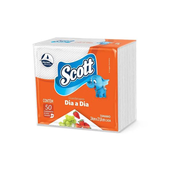 GUARDANAPO DIA A DIA P C/50 SCOTT - 427173 - CHOKDOCE