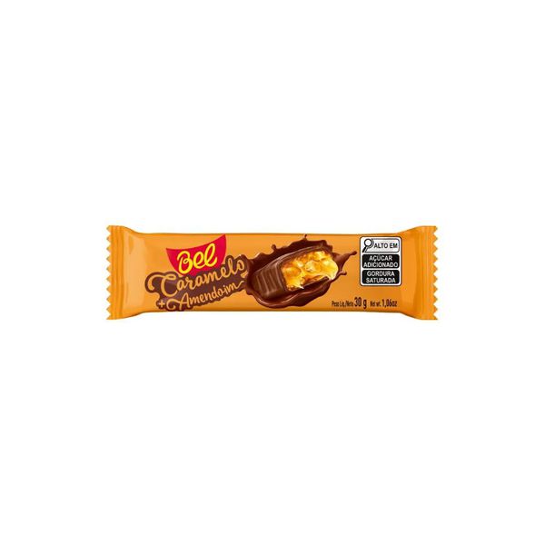 CHOC CARAMELO COM AMENDOIM 30G BEL - 721714 - CHOKDOCE