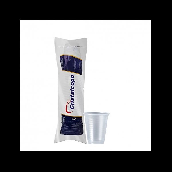 COPO PLAST 250ML TR C/100 CRISTALCOPO - 323185 - CHOKDOCE