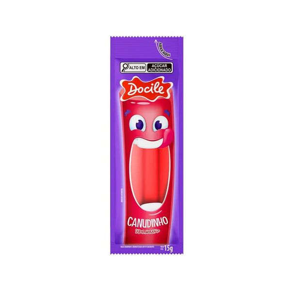 BALA CANUDINHO MORANGO 15G DOCILE - 379380 - CHOKDOCE