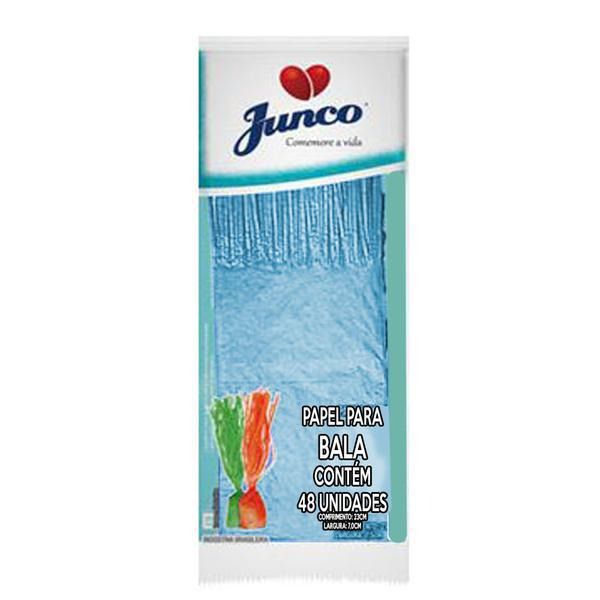 PAPEL SEDA BALA 1 FRANJA AZUL CLARO C/48 JUNCO - 662062 - CHOKDOCE