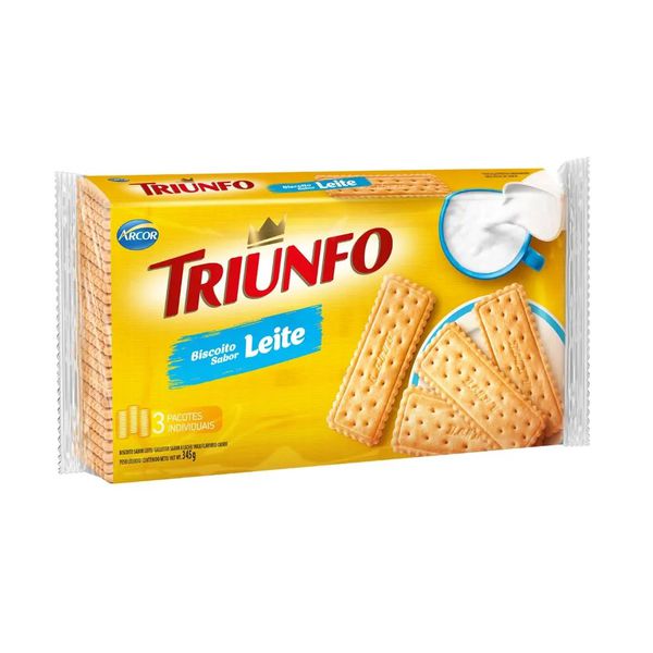 BISCOITO TRIUNFO LEITE 345G ARCOR - 255202 - CHOKDOCE