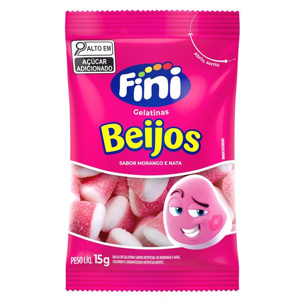 BEIJOS DE MORANGO 15G FINI - 345132 - CHOKDOCE