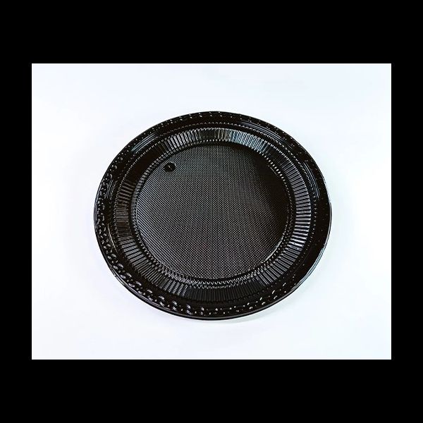 PRP-21 PRATO PLAST PRETO GRANDE 21CM BIPACK - 689229 - CHOKDOCE
