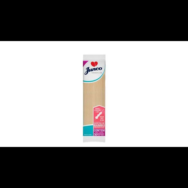 ESPETO DE BAMBU P/CHURRASCO 25CM C/50 JUNCO - 701389 - CHOKDOCE