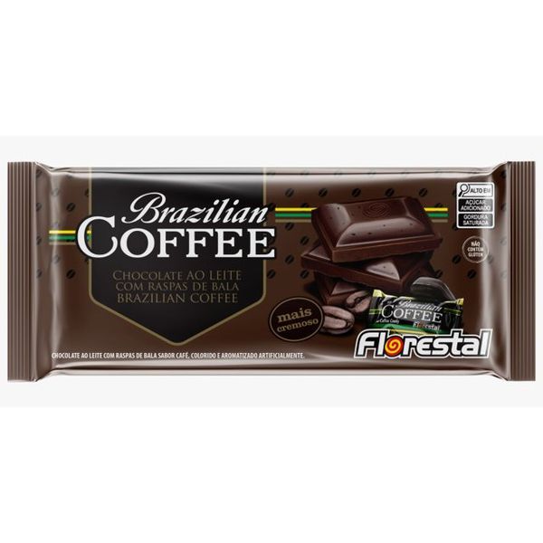 CHOCOLATE BRAZILIAN COFFEE AO LEITE 80G FLORESTAL - 634861 - CHOKDOCE