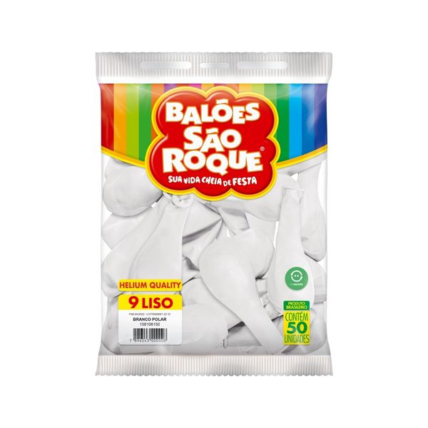 BALOES TAM 9 BRANCO POLAR C/50 SAO ROQUE - 99516 - CHOKDOCE