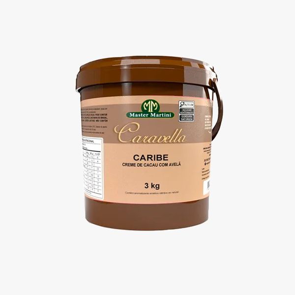 COBERTURA CREME DE AVELA CARIBE 3KG MASTER MARTINI - 721561 - CHOKDOCE